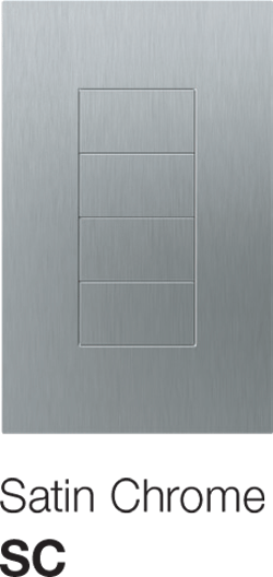 Lutron Palladiom Keypad Satin Chrome