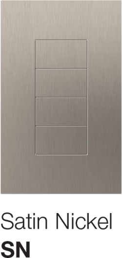 Lutron Palladiom Keypad Satin Nickel