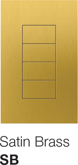 Lutron Palladiom Keypad Satin Brass