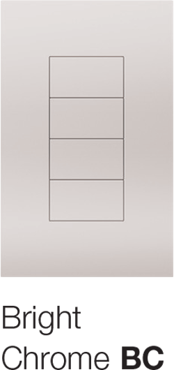 Lutron Palladiom Keypad Bright Chrome